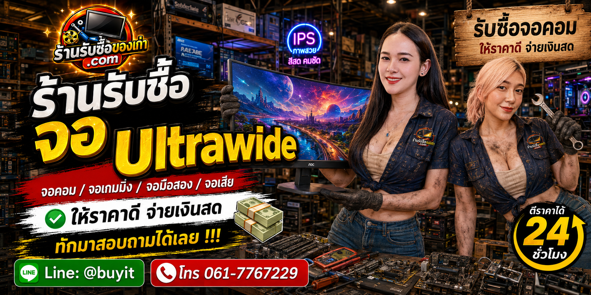 ร้านรับซื้อ จอโค้ง ไม่จำกัดจำนวน รับถึงที่และประเมินตามรุ่น ขนาด ความละเอียด และสภาพ